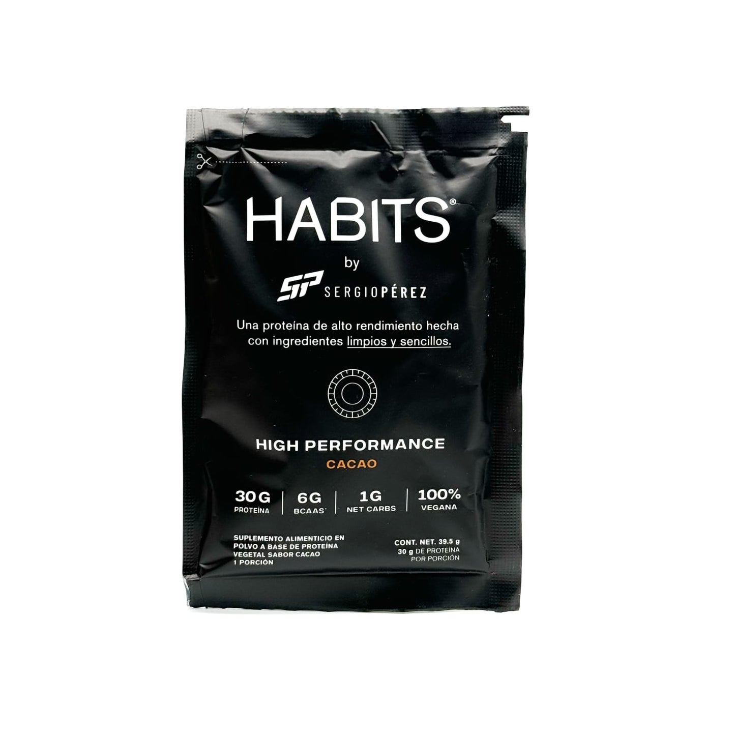 Sachets High Performance Sabor Cacao.  Cont 30 grs