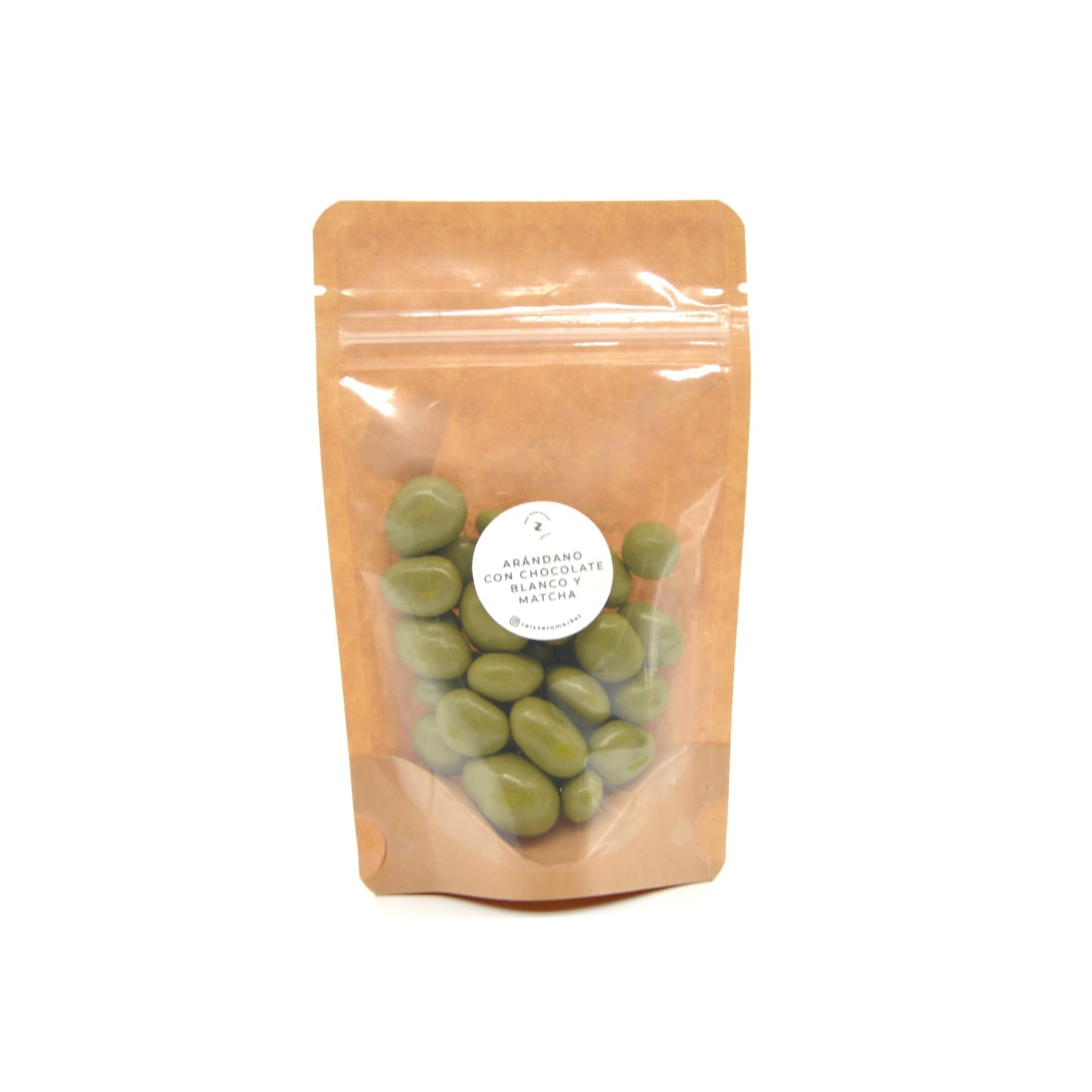 Arandano c/chocolate blanco y matcha 60 grs