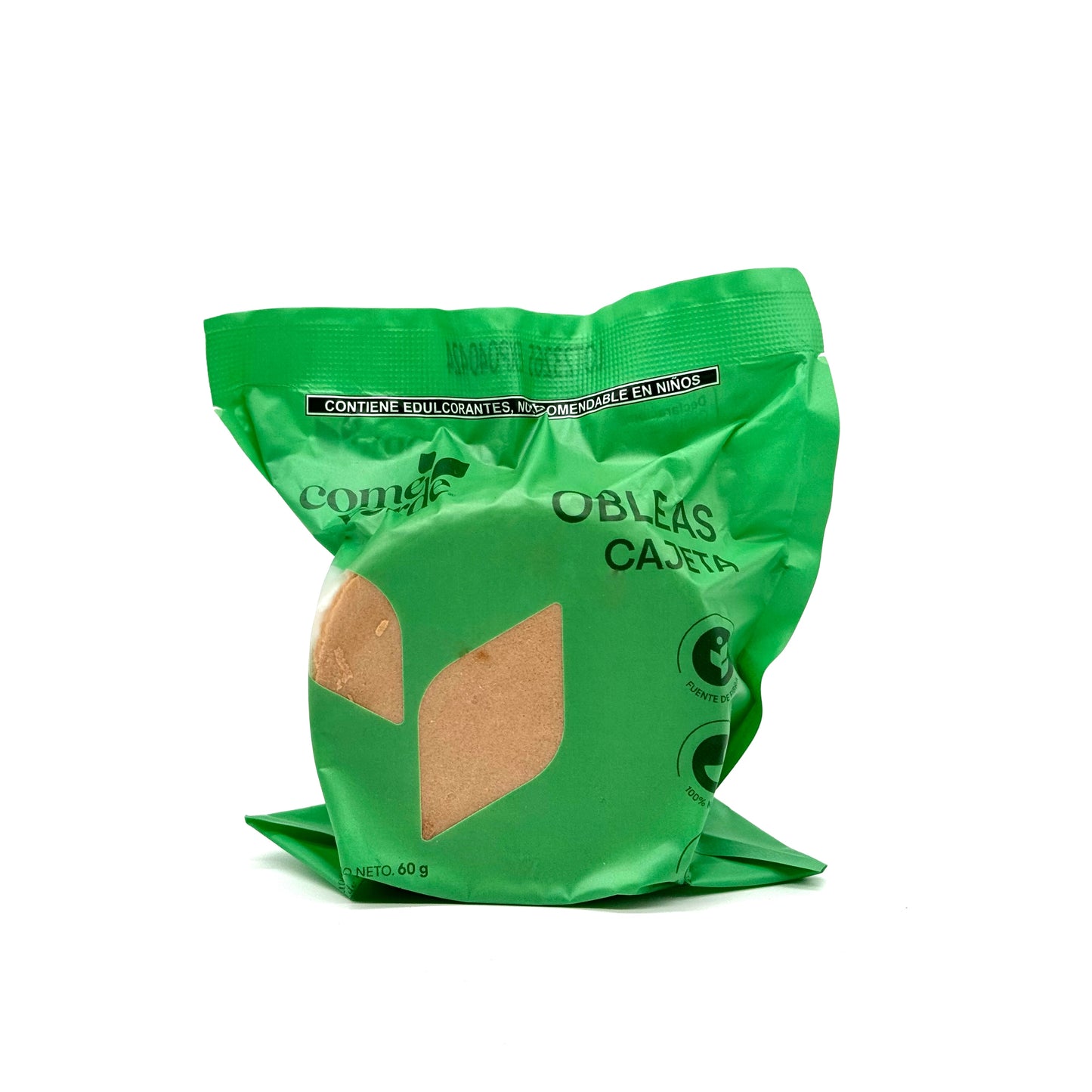 OBLEA COME VERDE SABOR CAJETA.    Cont.  60grs