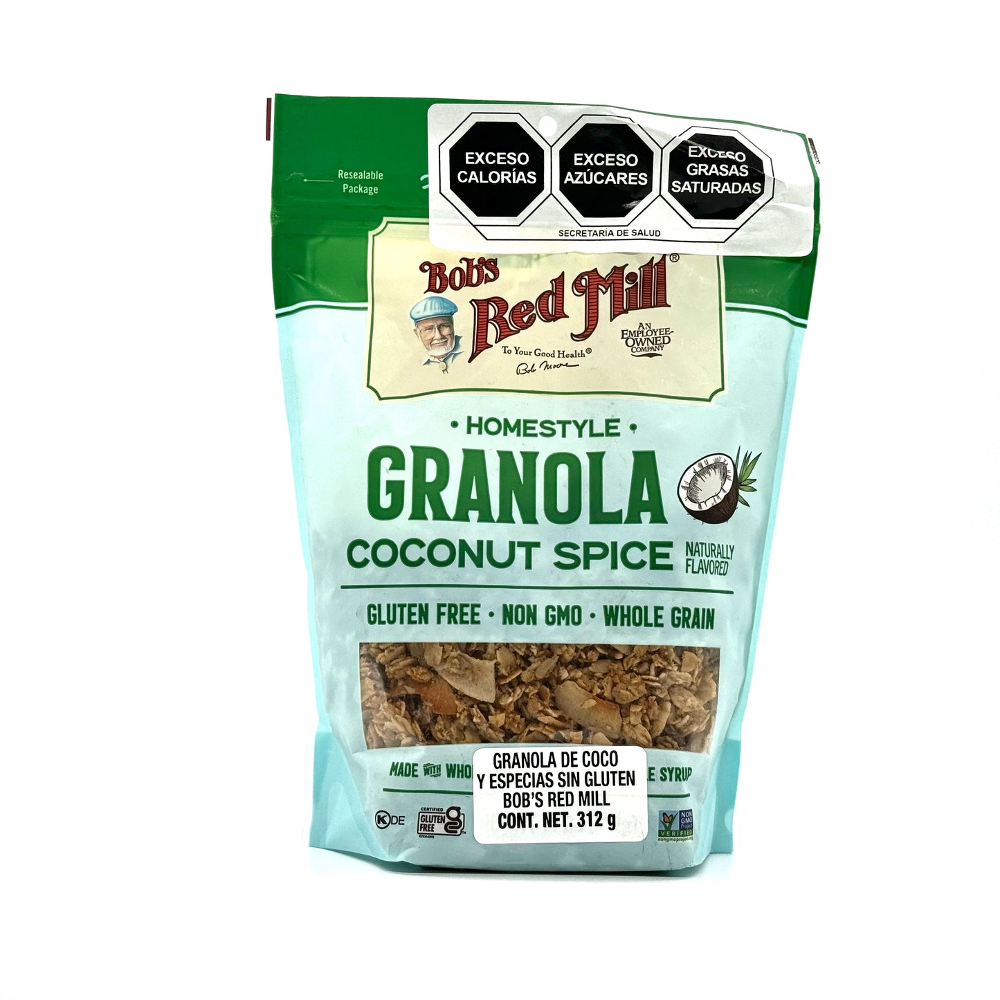 Granola de Coco y Especias.  Cont. 312 grs.