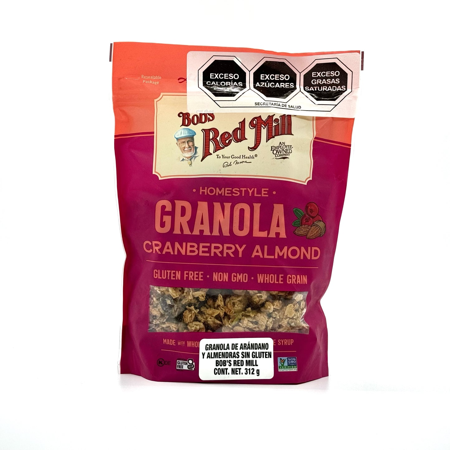 Granola de Arandano y Almendra.  Cont.  312 grs.