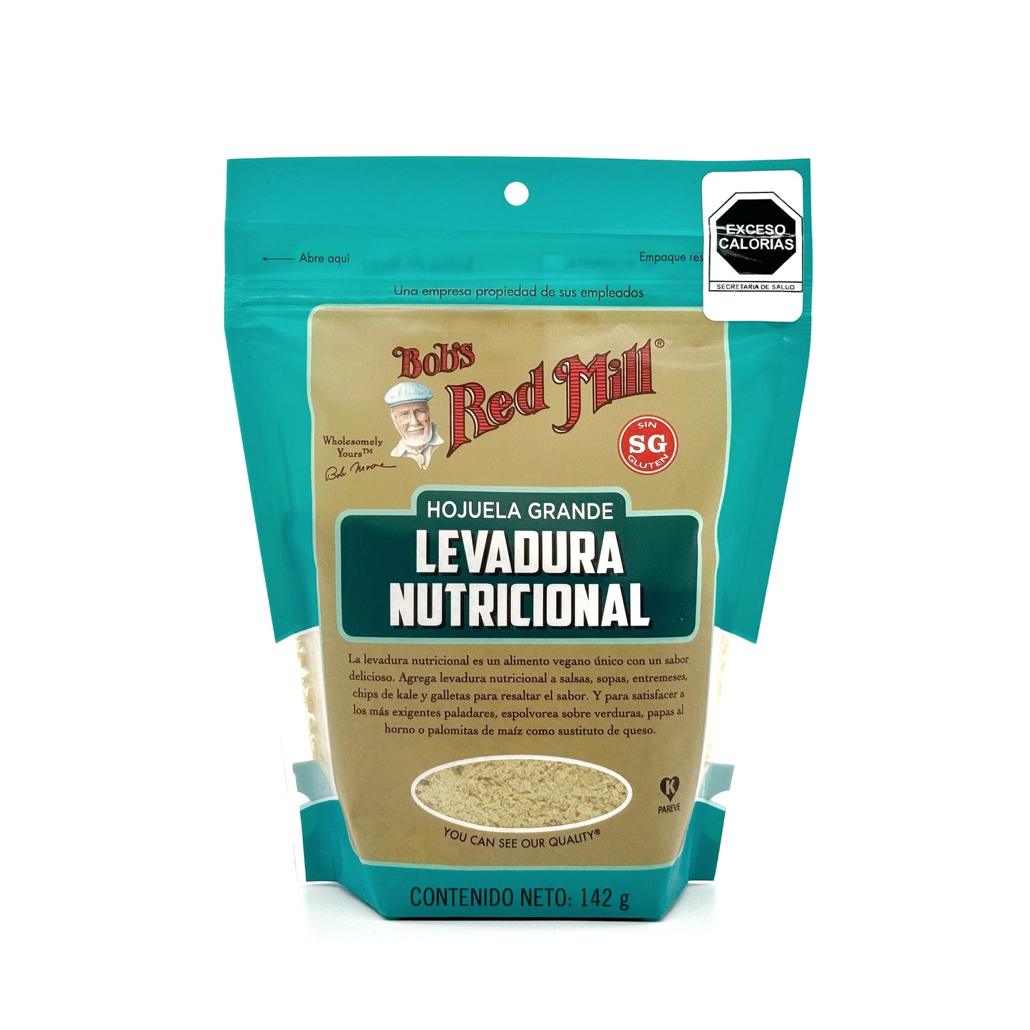 Levadura Nutricional Sin Gluten.  Cont.  142 grs