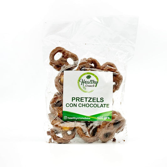 Pretzels con Chocolate. Cont.  100 grs