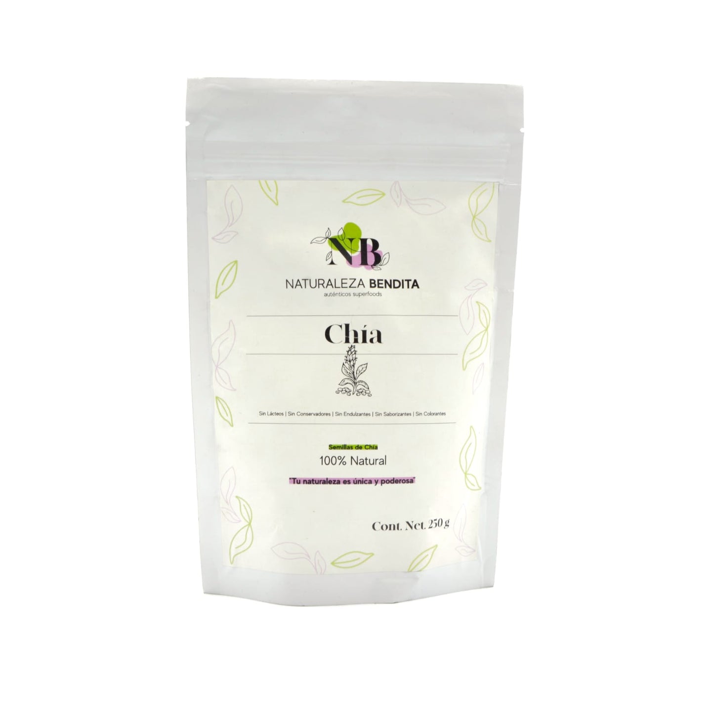 Chia 100 natural Cont. 250 grs